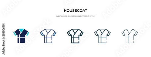 housecoat icon in different style vector illustration. two colored and black housecoat vector icons designed in filled, outline, line and stroke style can be used for web, mobile, ui