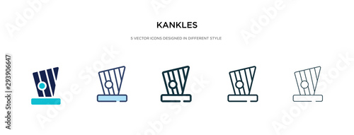 kankles icon in different style vector illustration. two colored and black kankles vector icons designed in filled, outline, line and stroke style can be used for web, mobile, ui