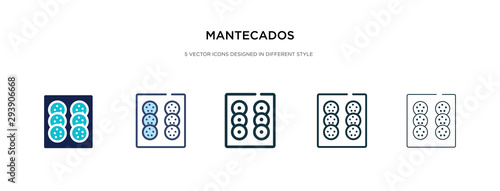 mantecados icon in different style vector illustration. two colored and black mantecados vector icons designed in filled, outline, line and stroke style can be used for web, mobile, ui