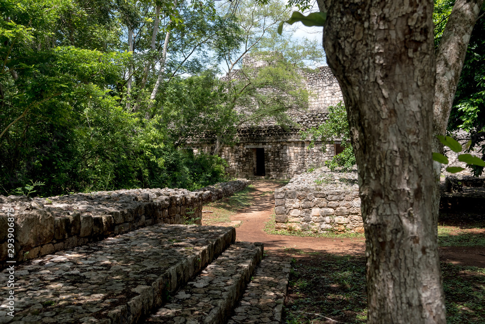 Ruins of the Mayan city of Ek Balam, Yucatan Peninsula, Mexico