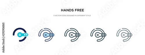 hands free icon in different style vector illustration. two colored and black hands free vector icons designed in filled, outline, line and stroke style can be used for web, mobile, ui