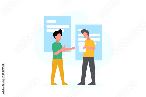customer revision client revision concept vector illustration concept for web landing page template, banner, flyer and presentation
