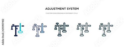 adjustment system icon in different style vector illustration. two colored and black adjustment system vector icons designed in filled, outline, line and stroke style can be used for web, mobile, ui
