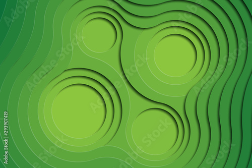 multi-layer colorful realistic papercut background with round holes. vector illustration easy to edit and customize. eps 10