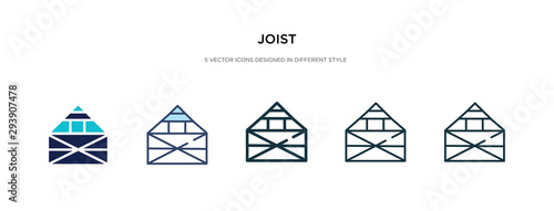 joist icon in different style vector illustration. two colored and black joist vector icons designed in filled, outline, line and stroke style can be used for web, mobile, ui