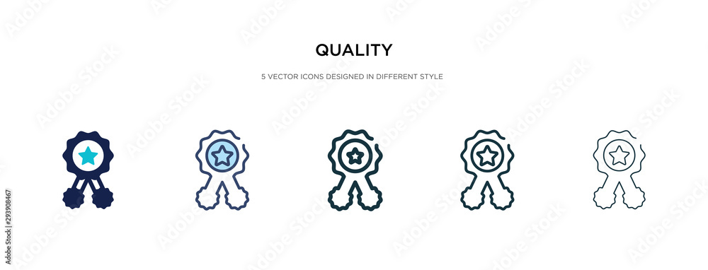 quality icon in different style vector illustration. two colored and black quality vector icons designed in filled, outline, line and stroke style can be used for web, mobile, ui quality icon in different style vector illustration. two colored and black quality vector icons designed in filled, outline, line and stroke style can be used for web, mobile, ui