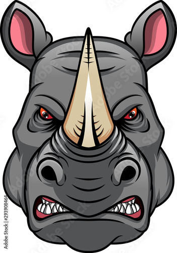 rhino head mascot