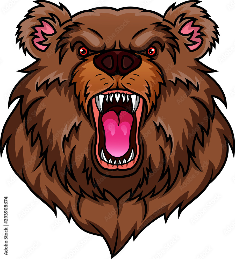 bear head mascot