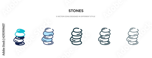 stones icon in different style vector illustration. two colored and black stones vector icons designed in filled, outline, line and stroke style can be used for web, mobile, ui