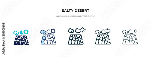 salty desert icon in different style vector illustration. two colored and black salty desert vector icons designed in filled, outline, line and stroke style can be used for web, mobile, ui