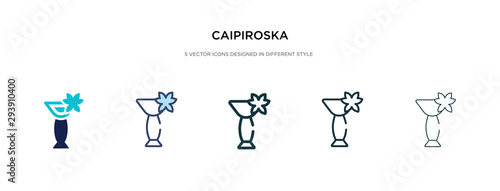 caipiroska icon in different style vector illustration. two colored and black caipiroska vector icons designed in filled, outline, line and stroke style can be used for web, mobile, ui