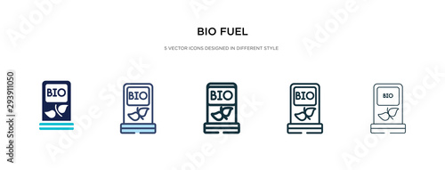 bio fuel icon in different style vector illustration. two colored and black bio fuel vector icons designed in filled, outline, line and stroke style can be used for web, mobile, ui