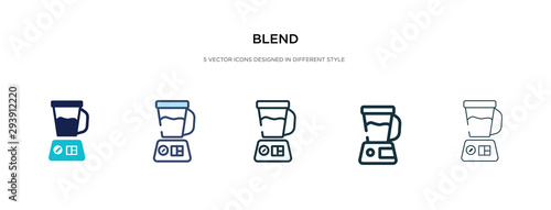 blend icon in different style vector illustration. two colored and black blend vector icons designed in filled, outline, line and stroke style can be used for web, mobile, ui