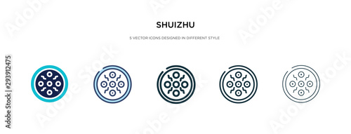 shuizhu icon in different style vector illustration. two colored and black shuizhu vector icons designed in filled, outline, line and stroke style can be used for web, mobile, ui