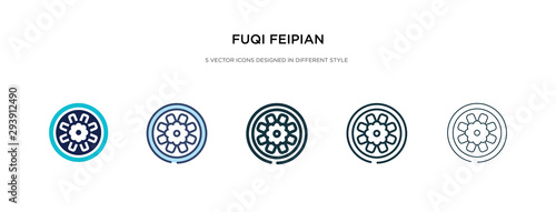 fuqi feipian icon in different style vector illustration. two colored and black fuqi feipian vector icons designed in filled, outline, line and stroke style can be used for web, mobile, ui