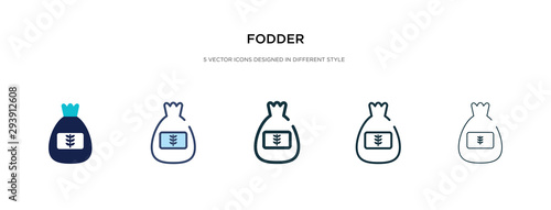 fodder icon in different style vector illustration. two colored and black fodder vector icons designed in filled, outline, line and stroke style can be used for web, mobile, ui