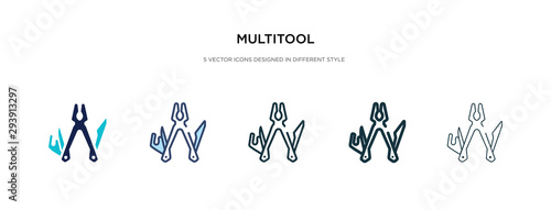 multitool icon in different style vector illustration. two colored and black multitool vector icons designed in filled, outline, line and stroke style can be used for web, mobile, ui photo