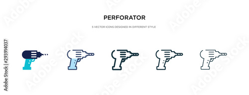 perforator icon in different style vector illustration. two colored and black perforator vector icons designed in filled, outline, line and stroke style can be used for web, mobile, ui