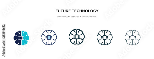 future technology icon in different style vector illustration. two colored and black future technology vector icons designed in filled, outline, line and stroke style can be used for web, mobile, ui