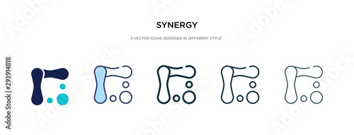 synergy icon in different style vector illustration. two colored and black synergy vector icons designed in filled, outline, line and stroke style can be used for web, mobile, ui