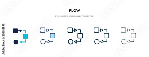 flow icon in different style vector illustration. two colored and black flow vector icons designed in filled, outline, line and stroke style can be used for web, mobile, ui