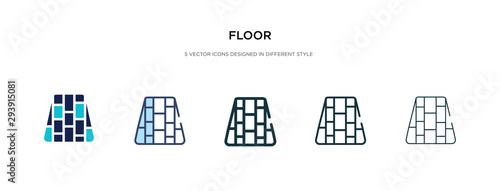 floor icon in different style vector illustration. two colored and black floor vector icons designed in filled, outline, line and stroke style can be used for web, mobile, ui