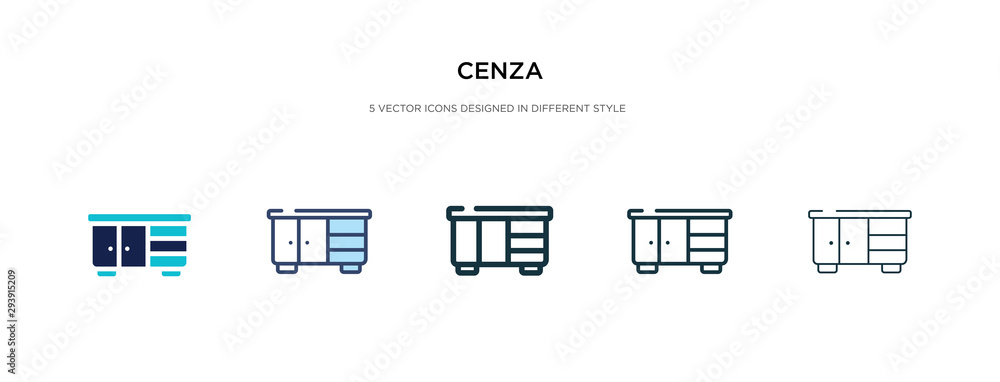 cenza icon in different style vector illustration. two colored and black cenza vector icons designed in filled, outline, line and stroke style can be used for web, mobile, ui cenza icon in different style vector illustration. two colored and black cenza vector icons designed in filled, outline, line and stroke style can be used for web, mobile, ui