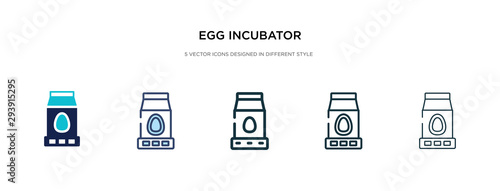 egg incubator icon in different style vector illustration. two colored and black egg incubator vector icons designed in filled, outline, line and stroke style can be used for web, mobile, ui