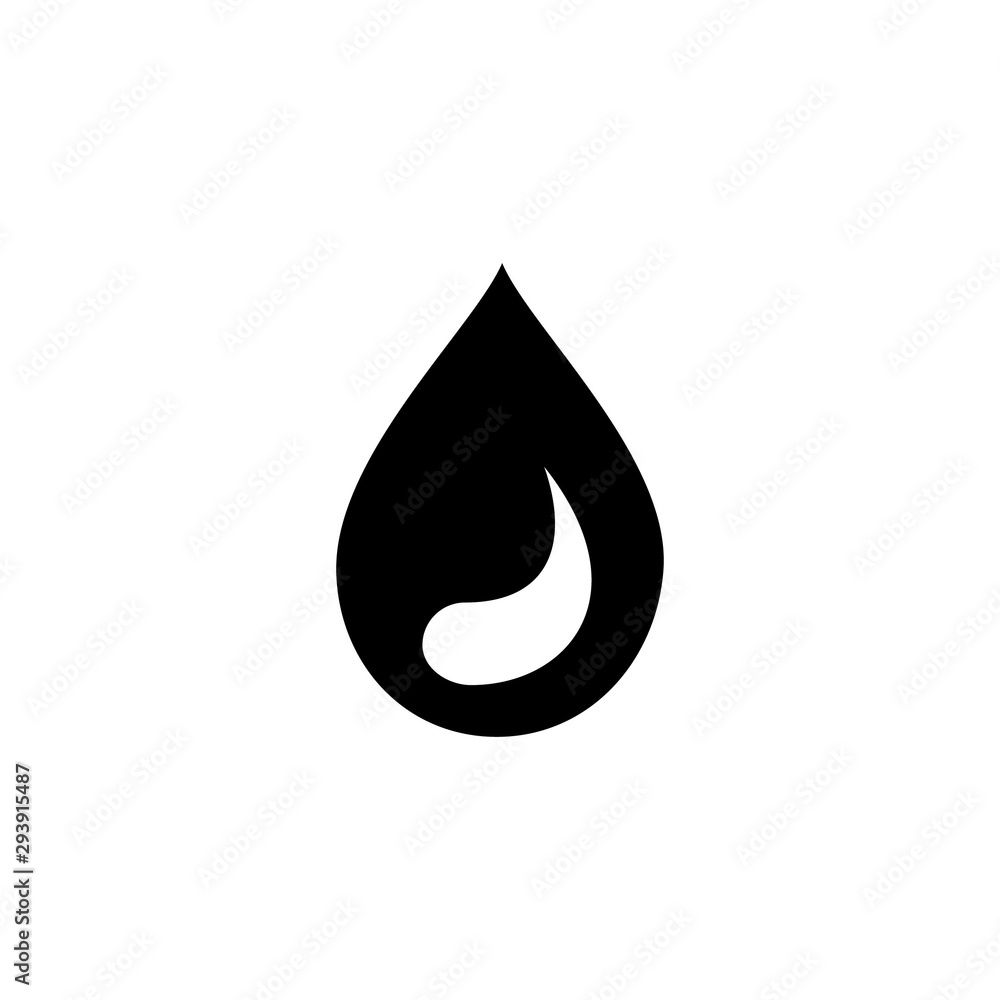 Drop Water Icon Isolated on white background Drop Water Icon Isolated on white background