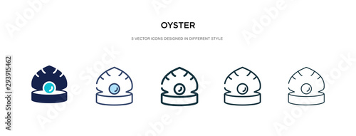 oyster icon in different style vector illustration. two colored and black oyster vector icons designed in filled, outline, line and stroke style can be used for web, mobile, ui