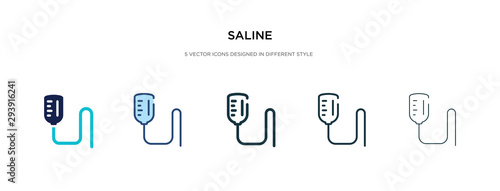 saline icon in different style vector illustration. two colored and black saline vector icons designed in filled, outline, line and stroke style can be used for web, mobile, ui