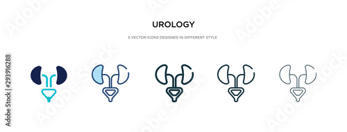 urology icon in different style vector illustration. two colored and black urology vector icons designed in filled, outline, line and stroke style can be used for web, mobile, ui photo