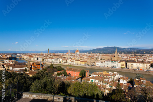 Florence aerial view, tuscany, Italy