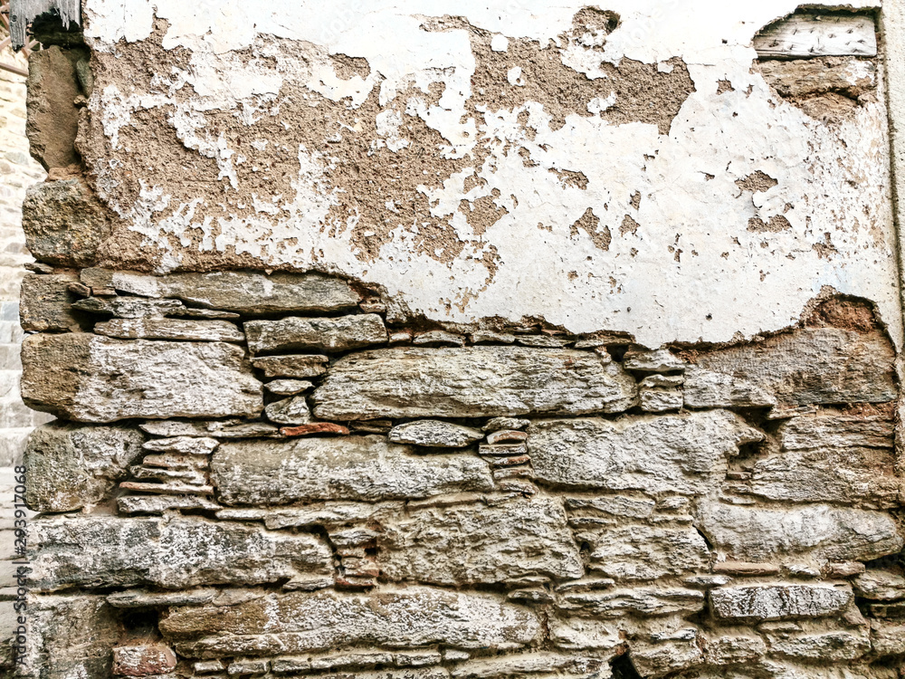 Obraz premium old stone walls tile pattern texture