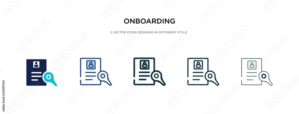 onboarding icon in different style vector illustration. two colored and black onboarding vector icons designed in filled, outline, line and stroke style can be used for web, mobile, ui onboarding icon in different style vector illustration. two colored and black onboarding vector icons designed in filled, outline, line and stroke style can be used for web, mobile, ui