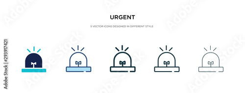 urgent icon in different style vector illustration. two colored and black urgent vector icons designed in filled, outline, line and stroke style can be used for web, mobile, ui