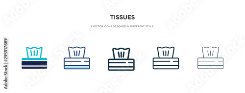 tissues icon in different style vector illustration. two colored and black tissues vector icons designed in filled, outline, line and stroke style can be used for web, mobile, ui