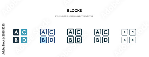blocks icon in different style vector illustration. two colored and black blocks vector icons designed in filled, outline, line and stroke style can be used for web, mobile, ui