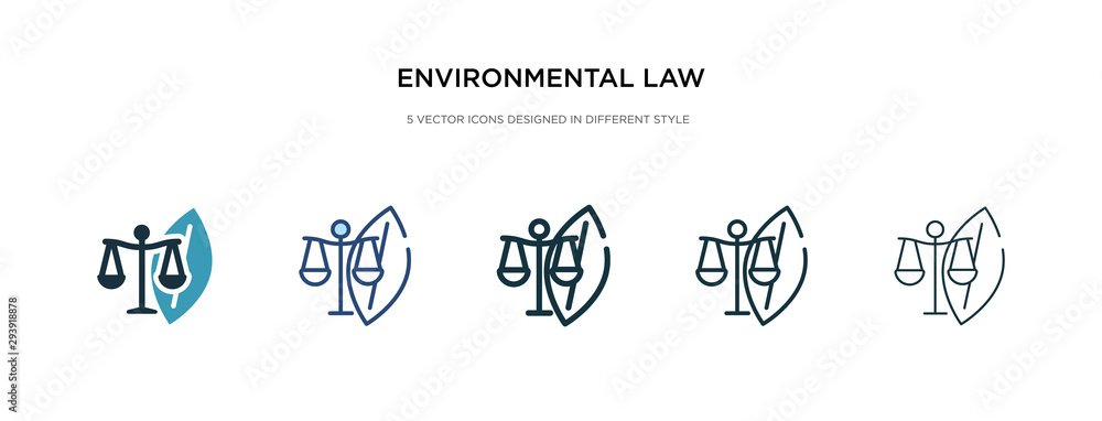 environmental law icon in different style vector illustration. two colored and black environmental law vector icons designed in filled, outline, line and stroke style can be used for web, mobile, ui environmental law icon in different style vector illustration. two colored and black environmental law vector icons designed in filled, outline, line and stroke style can be used for web, mobile, ui