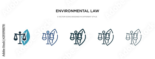 environmental law icon in different style vector illustration. two colored and black environmental law vector icons designed in filled, outline, line and stroke style can be used for web, mobile, ui