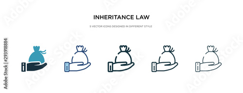 inheritance law icon in different style vector illustration. two colored and black inheritance law vector icons designed in filled, outline, line and stroke style can be used for web, mobile, ui