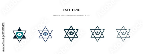 esoteric icon in different style vector illustration. two colored and black esoteric vector icons designed in filled, outline, line and stroke style can be used for web, mobile, ui
