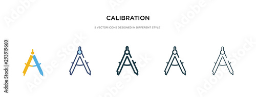 calibration icon in different style vector illustration. two colored and black calibration vector icons designed in filled, outline, line and stroke style can be used for web, mobile, ui
