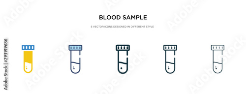 blood sample icon in different style vector illustration. two colored and black blood sample vector icons designed in filled, outline, line and stroke style can be used for web, mobile, ui