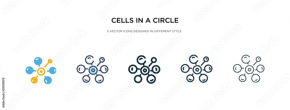 cells in a circle icon in different style vector illustration. two colored and black cells in a circle vector icons designed filled, outline, line and stroke style can be used for web, mobile, ui cells in a circle icon in different style vector illustration. two colored and black cells in a circle vector icons designed filled, outline, line and stroke style can be used for web, mobile, ui