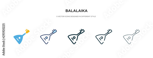 balalaika icon in different style vector illustration. two colored and black balalaika vector icons designed in filled, outline, line and stroke style can be used for web, mobile, ui