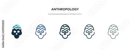 anthropology icon in different style vector illustration. two colored and black anthropology vector icons designed in filled, outline, line and stroke style can be used for web, mobile, ui