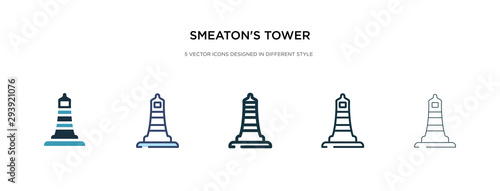 smeaton's tower icon in different style vector illustration. two colored and black smeaton's tower vector icons designed in filled, outline, line and stroke style can be used for web, mobile, ui