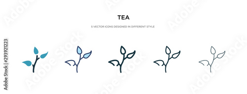 tea icon in different style vector illustration. two colored and black tea vector icons designed in filled, outline, line and stroke style can be used for web, mobile, ui