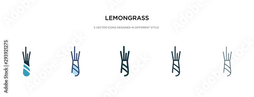 lemongrass icon in different style vector illustration. two colored and black lemongrass vector icons designed in filled, outline, line and stroke style can be used for web, mobile, ui